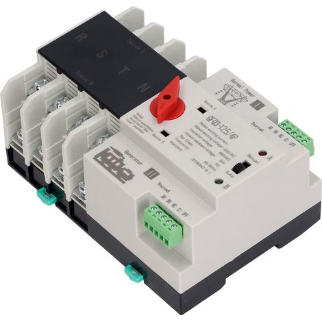Commutateur de transfert automatique double alimentation 4P AC400V 80A avec temporisateur de commutation 50/60 Hz (1/5)