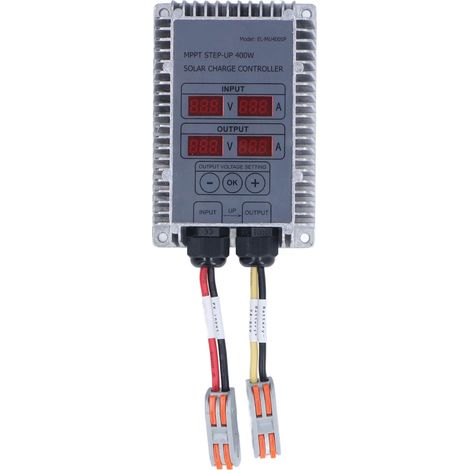 Regolatore di carica solare MPPT da 24 a 85 V, regolatore di carica solare PWM impermeabile, regolatore intelligente per batterie di pannelli solari, regolatore di carica solare MPPT con display (400 