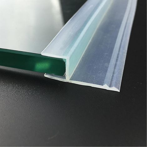 Joint d'étanchéité pour verre 6 8 10 12 mm, porte de douche sans cadre, fenêtre, moustiquaire de balcon, coupe-froid, grand modèle H-hy 12 mm (1/5)