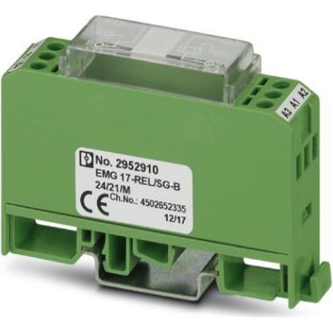 Phoenix Contact EMG 17-REL/SG-B 24/21/M Relaisbaustein Nennspannung: 24 V/DC Schaltstrom (max.): 6 A