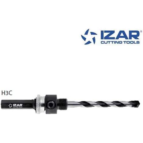 arbre trépan Izar H3C queue hexagonale pour scie cloche 14-30 mm