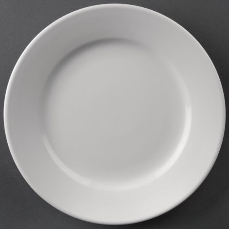 Assiettes à bord large Athena 202mm (lot de 12) - Ref CC207 - Olympia (1/5)