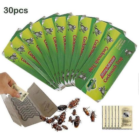 10 à 40 pièges à cafards collants pour insectes rampants - Produit professionnel - Couleur : 30 pièces (1/4)