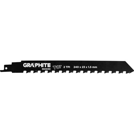 Lame de scie sauteuse Graphite 56h030 240 mm 2 dents par pouce