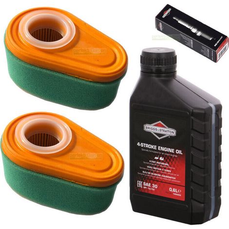 Bougie + filtre + huile pour tondeuse Briggs & Stratton B&S DOV 700 725 750 775