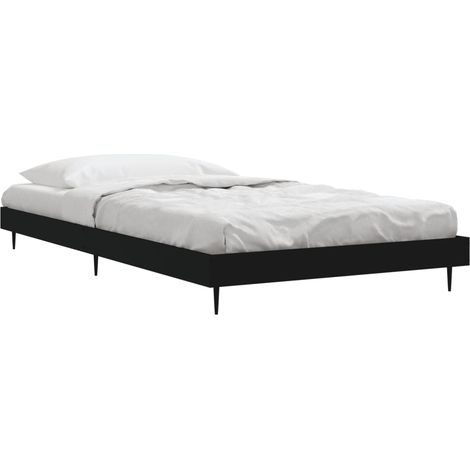 vidaXL Giroletto Nero 90x190 cm in Legno Multistrato (1/4)