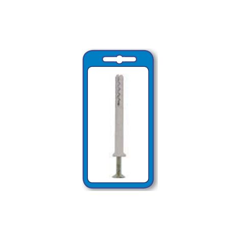 MASIDEF - 10 TASSELLI PROLUNGATI IN NYLON CON VITE A CHIODO 8X60mm