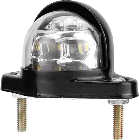 Plaque d'immatriculation LED 12V 6 lampes réflecteur pour moto remorque camion poids lourd (1/4)