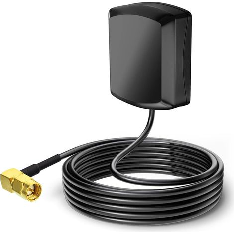 Antenne GPS Active - 1 Unité - Étanche IP67 - Connecteur SMA et Base Magnétique - Pour Voiture Camion DVR - Câble 3M (1/5)