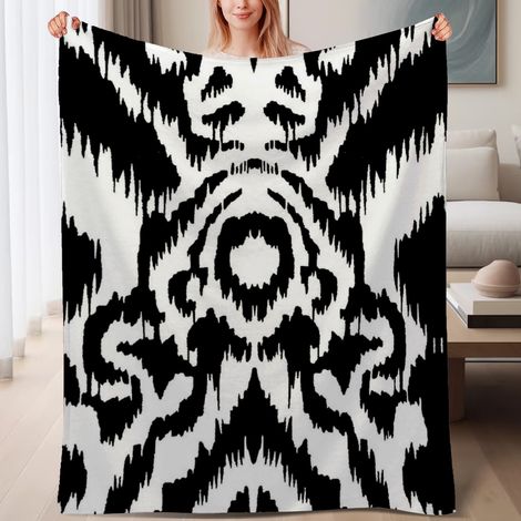 Couverture de lit en polaire, couverture légère et cosy en microfibre chaude pour le printemps, décoration de chambre à coucher, cadeau pour femmes hommes, 6080 pouces (1/4)