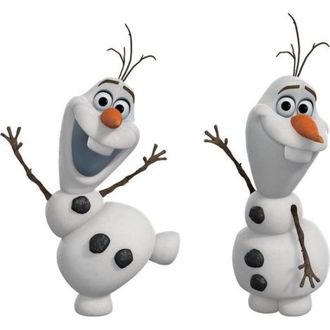 2 Stickers géant Olaf La Reine des Neiges Disney 57x24 cm (1/5)