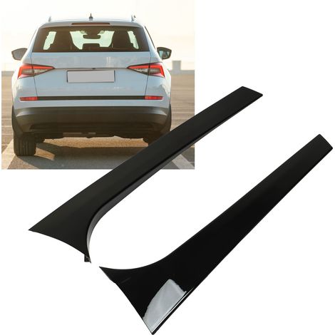 Seitliche Heckscheibenspoiler in Hochglanzschwarz (ein Paar) für Skoda Kodiaq 2017-2021 (183) (1/5)
