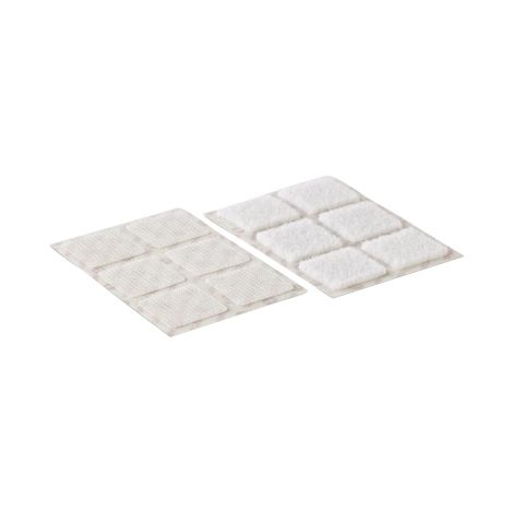 VELCRO® VEL-EC60235 Klettquadrate zum Aufkleben Haft- und Flauschteil (L x B) 25 mm x 25 mm Weiß 24 (1/2)