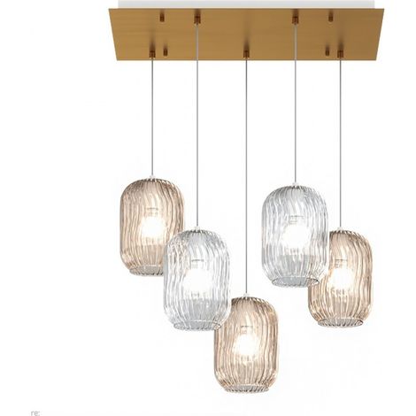 Plafoniera classica top light tender 1181 os s5 r ta e27 led vetro lampada soffitto