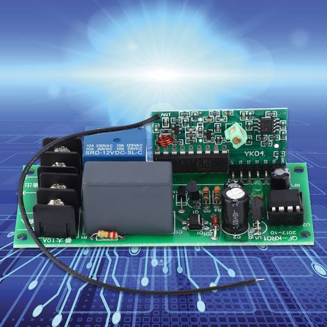 Module de relais de commande à distance sans fil QF KR01, 220 V CA, avec télécommande (1/5)