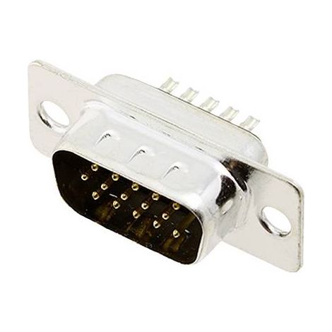 encitech HDS-15-M-T-B-S 2101-0300-01 Embase SUB-D mâle 180 ° Nombre de pôles: 15 fût à souder 1 pc(s (1/2)