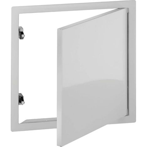 Upmann 20476 - Porta con chiusura a scatto Softline SV 300 X 300 RAL9016, Bianco, 33.5 x 33.5 x 2.5 cm, 1 pezzo (1/2)