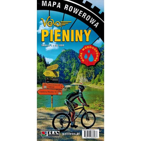 Pieniny 1:30.000. Mappa ciclabile plastificata Velo. Edizione 2024. Galileos (1/5)