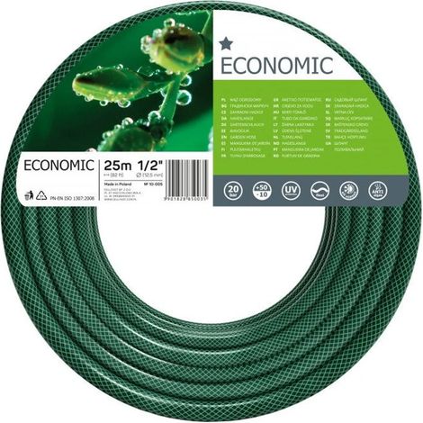 Tuyau d'arrosage 1/2" 25 m, 3 couches, résistant aux UV et aux algues (1/5)