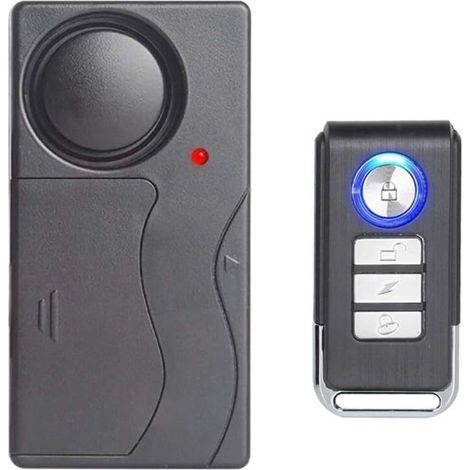 Allarme a vibrazione senza fili, antifurto per bicicletta/moto/auto/veicoli/porta/finestra, suono da 110 dB (telecomando incluso) (1/3)