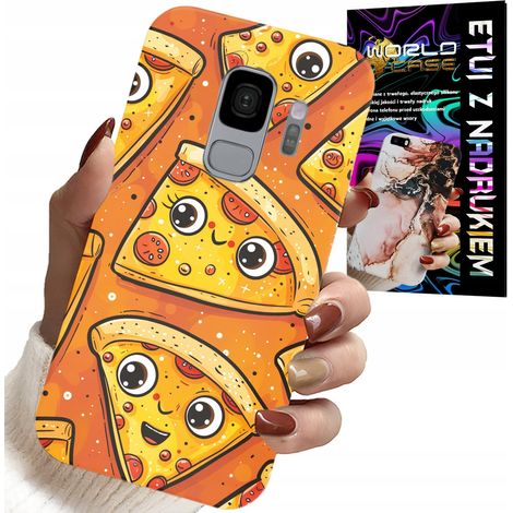 Coque pour Samsung Galaxy S9 - Coque pizza souriante mignonne + film protecteur (1/5)