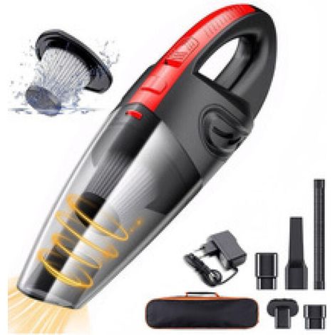 Aspirateur à Main sans Fil Puissant Portable 120W 3600mAh avec Fonction Huimide & Sèche Filtre HEPA Lavable et 5 Buses Rechargeable pour Maison,Table, Bureau, Voiture (1/5)