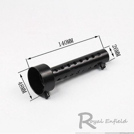 Silencieux d'échappement universel pour moto DB Killer 35 mm, 42 mm, 45 mm, 48 mm et 60 mm, en acier inoxydable 48 x 140 mm (1/4)