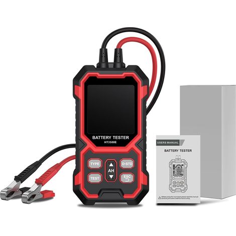 12V 24V Car Battery Tester, Digital Automotive Load Tester for Vehicles Color LCD Screen, Advanced Conductance Load Testing for Car, Truck, RV, Boat, SUV, Health (1/5)