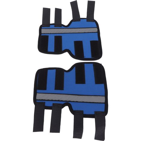 1 Paar reflektierende Stützschienen für die Vorderbeine von Hunden, entwickelt für Verletzungen, Verstauchungen, Instabilität und Arthritis (HJ30 Blau L) (1/5)