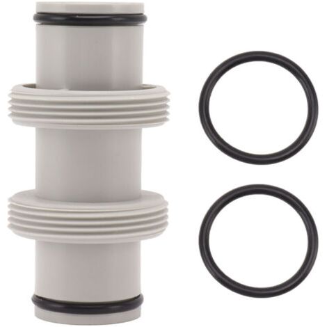 Adaptateur de tuyau de piscine, raccord droit de 3,8 cm à 3,8 cm, raccord fileté pour Intex,de (1/5)