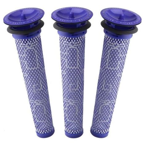BUNTHAUS Filtre pour Dyson V8/V7, Filtres de Rechange Lavable pour Aspirateur Dyson V7/V8 Absolute et Animal, Accessoire Aspirateur pour Dyson V8 Avec 3 Pré-Filtres HEPA
