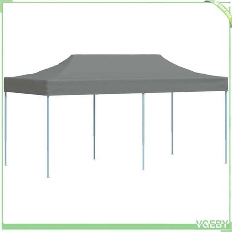 Tente de réception pliante - FAFEICY - 44967 - 3 x 6 m - Anthracite - Toit Oxford 600D imperméable (1/5)
