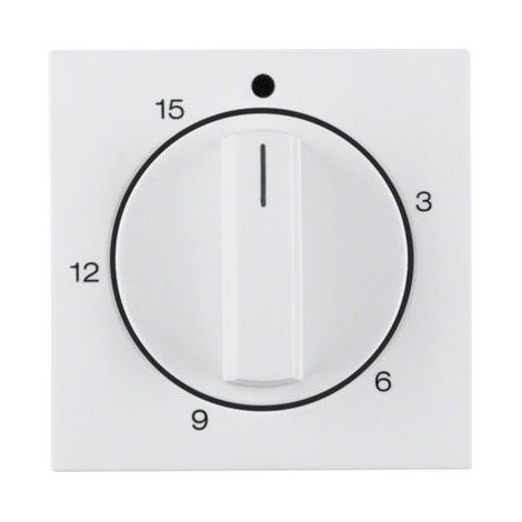 Berker S1 B3 B7  Tapa temporizador con mando rotativo brillo blanco polar 16328989
