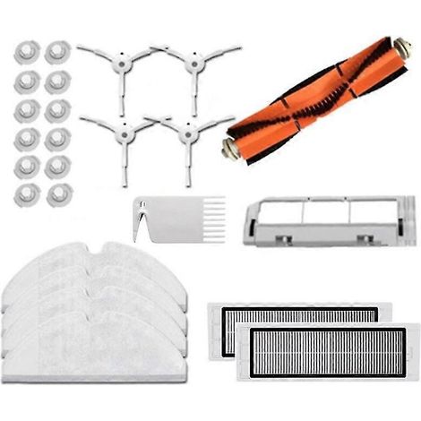 Pièces détachées pour aspirateur Xiaomi Roborock S50 S51 S5 : brosse latérale, filtre HEPA, brosse principale, lingette de nettoyage et couvercle de brosse principale (1/5)
