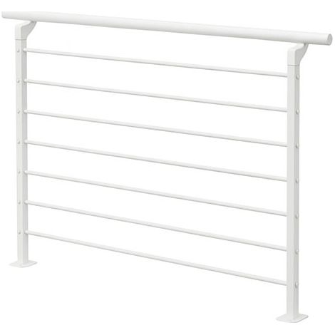 Garde-corps d'extérieur - Acier galvanisé en alu - Longueur 1.50m - GC-I-RV-EXT-B