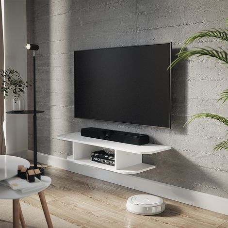 Mobile tv Lorio, Bianco, 105 x 18.2 cm Scomparti aperti, Vicco