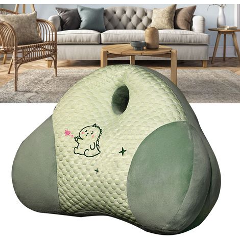 Coussin de dossier de chaise, oreiller de soutien lombaire d'été, coussin de taille à motif dinosaure pour canapé, chambre, bureau, voiture (1/5)