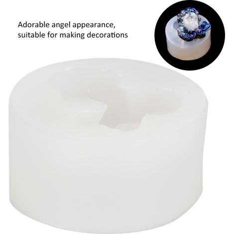 Moule en Silicone pour Pâtisserie, Savonnerie et Bougies DIY avec Décoration d'Ange (1/3)
