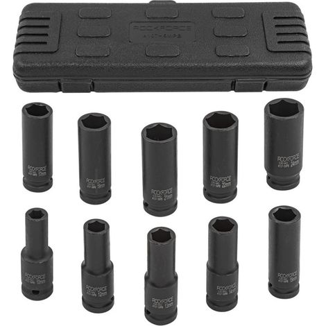1/2" 10-24mm langer Schlagschrauber-Steckschlüsselsatz (1/3)