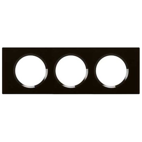 Legrand 069303 Platte 3P Graphitglas les Matières Céliane Mittenabstand 71 mm
