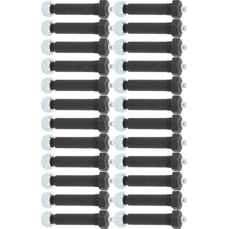 Lot de 24 axes de ressort à chape avec contre-écrous en acier haute résistance, compatibles essieux 2000 3500 5200 6000 7000 (1/5)
