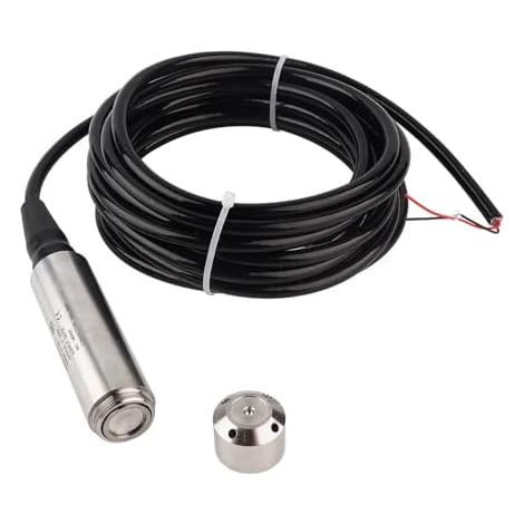 Émetteur de niveau de liquide 5 m câble capteur de niveau d'eau détecteur émetteur de pression pour eau gazole 12-32VDC 4-20mA(0-5m) (1/5)