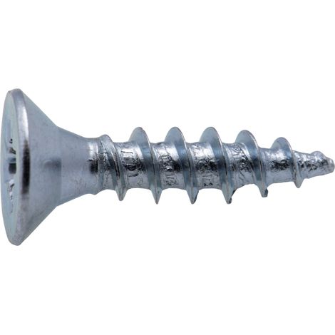 Vis à bois tête fraisée PZ zinguée Viswood filet total 4,5x25 mm (x14 vis)