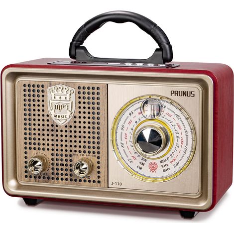 J-110 Radio Vintage AM/FM/SW, Rechargeable, Piles Et Secteur (1/5)