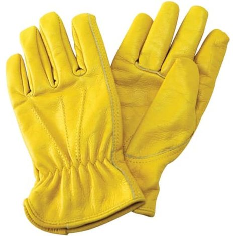 Kent & Stowe Luxury Leather Gardening Gloves Heavy Duty Fleece Lined Medium