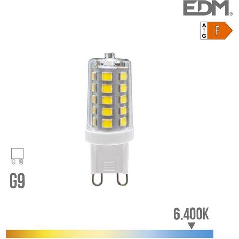G9 LED Birne 3W 260lm 6400k dimmbares Kaltlicht ø1,65x4,9cm