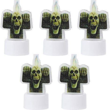 5er-Pack Halloween-Kerzenlampen zur Halloween-Dekoration