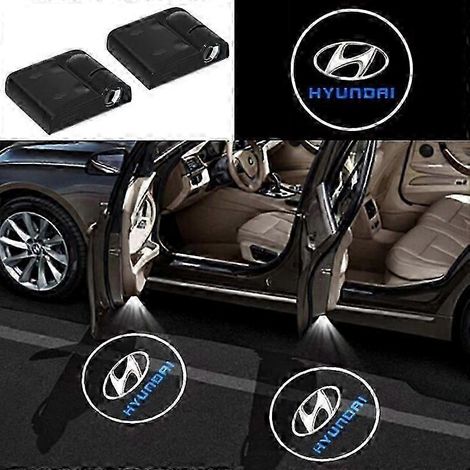 Projecteur de bienvenue lumineux de porte YRMCar pour Hyundai Tucson Elantra Sonata Santa Santa Stareex LED (lot de 2) (1/4)