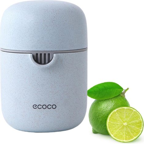 1pc presse-agrumes citron, presse-agrumes manuel facile petite tasse de presse-agrumes portable citron vert (bleu) (1/2)