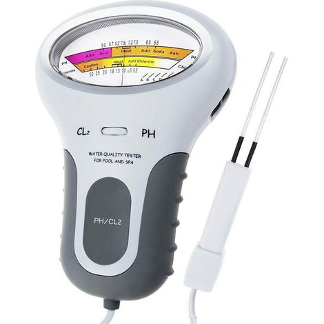 Testeur pH Eau Portable, Analyseur Chlore Piscine, Kit Test Qualité Eau Numérique (1/5)